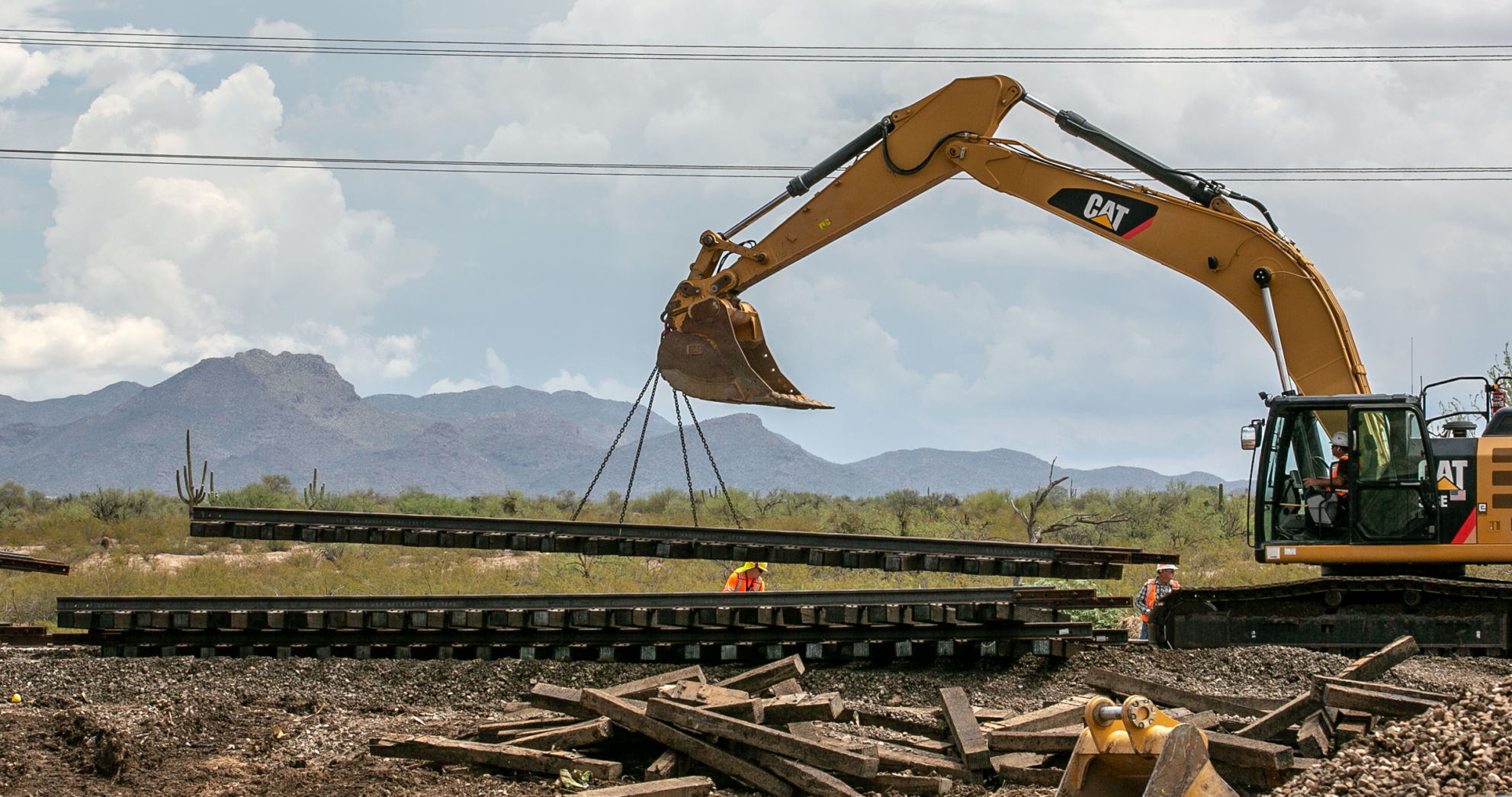 Union Pacific train derailment in Marana